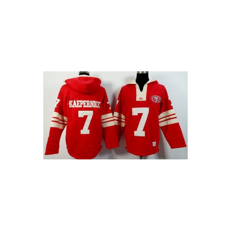 Cheap Colin Kaepernick 49ers Hoodie From China Red I #7