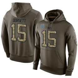 Cheap Phillip Dorsett Colts Hoodie From China Olive Salute To Service #15