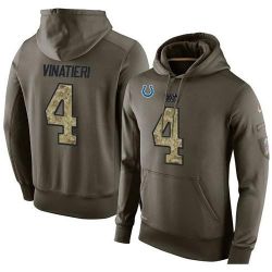 Cheap Adam Vinatieri Colts Hoodie From China Olive Salute To Service #4