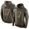 Cheap Ryan Tannehill Dolphins Hoodie From China Olive Salute To Service #17