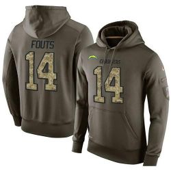 Cheap Dan Fouts Chargers Hoodie From China Olive Salute To Service #14