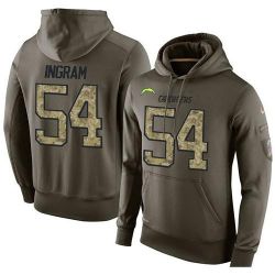 Cheap Melvin Ingram Chargers Hoodie From China Olive Salute To Service #54