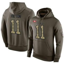 Cheap Quinton Patton 49ers Hoodie From China Olive Salute To Service #11