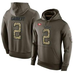 Cheap Blaine Gabbert 49ers Hoodie From China Olive Salute To Service #2
