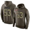 Cheap Navorro Bowman 49ers Hoodie From China Olive Salute To Service #53