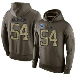 Cheap Avery Williamson Titans Hoodie From China Olive Salute To Service #54