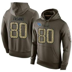 Cheap Anthony Fasano Titans Hoodie From China Olive Salute To Service #80