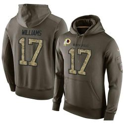 Cheap Doug Williams Redskins Hoodie From China Olive Salute To Service #17
