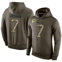 Cheap Joe Theismann Redskins Hoodie From China Olive Salute To Service #7