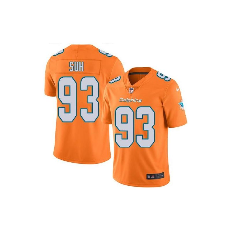 Cheap Ndamukong Suh Dolphins Jersey From China Color Rush Legend #93