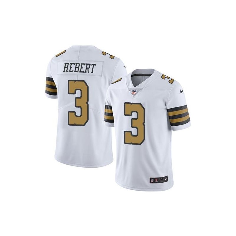 Cheap Bobby Hebert Saints Jersey From China Color Rush Legend #3