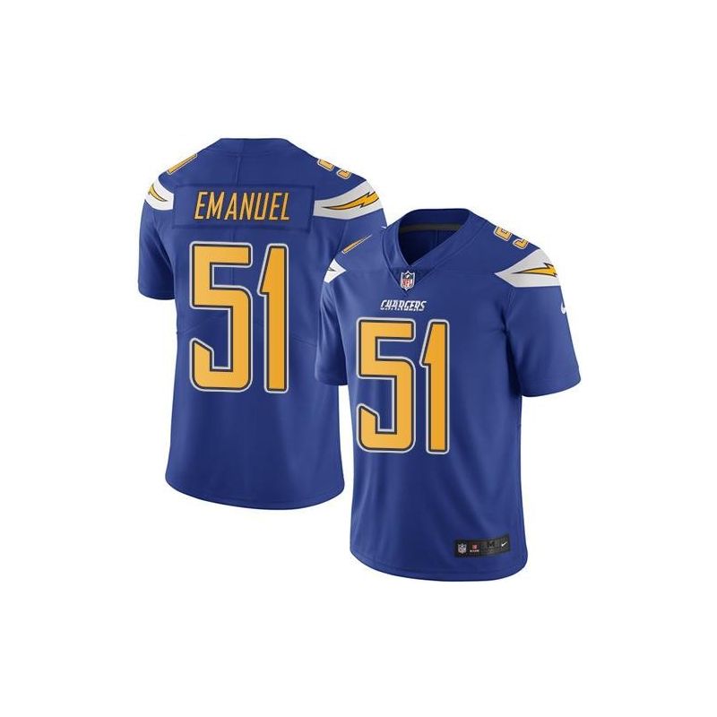 Cheap Kyle Emanuel Chargers Jersey From China Color Rush Legend #51