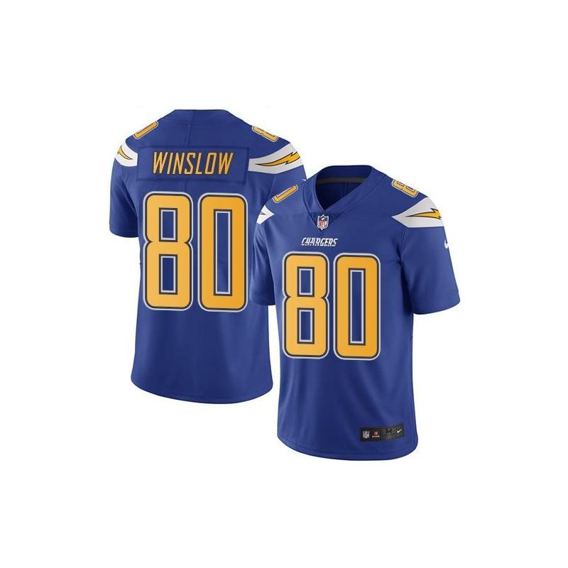 Cheap Kellen Winslow Chargers Jersey From China Color Rush Legend #80