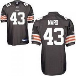 Cheap TJ Ward Browns Jersey #43 Brown From China