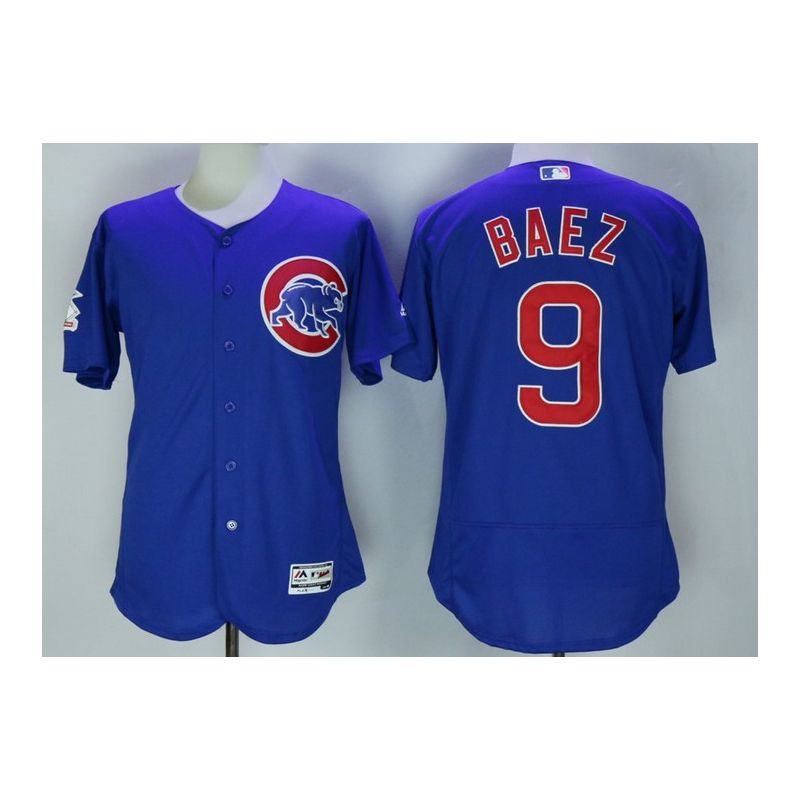 Cheap Javier Baez Cubs Jersey From China Blue/White/Gray 2016 Flexbase/Game Style in Men Youth Women Size #9