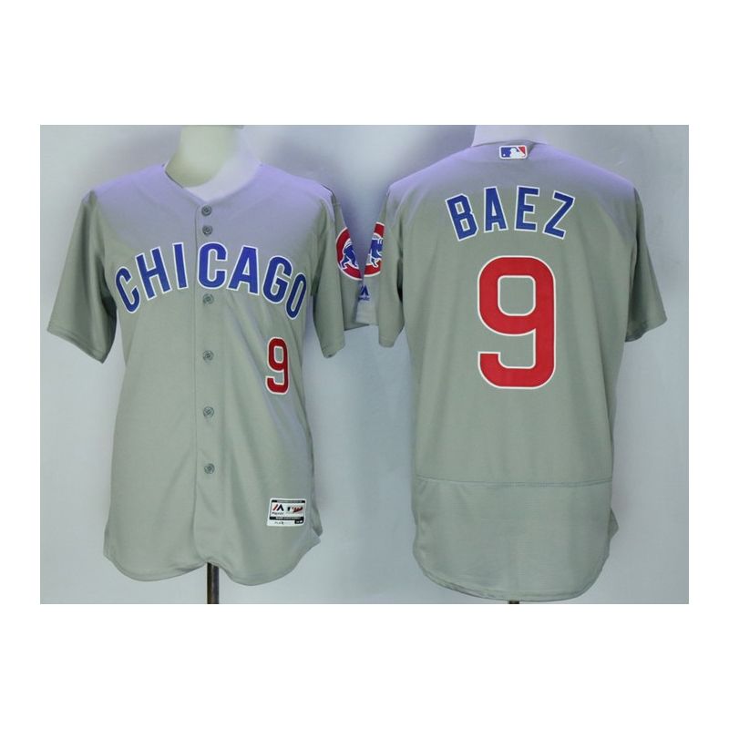 Cheap Javier Baez Cubs Jersey From China Blue/White/Gray 2016 Flexbase/Game Style in Men Youth Women Size #9