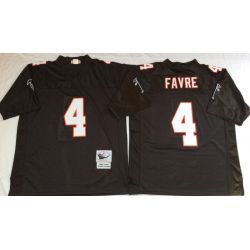 Cheap Brett Favre Falcons Jersey #4 Black Throwback From China