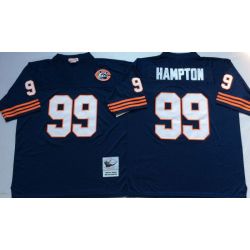 Cheap Dan Hampton Bears Jersey #99 Navy Throwback with Bear Patch From China
