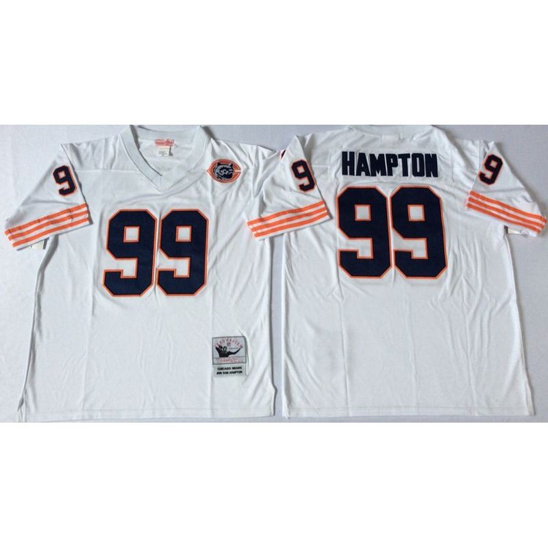 Cheap Dan Hampton Bears Jersey #99 White Throwback with Bear Patch From China Cheap Dan Hampton Bears Jersey #99 White Throwback with Bear Patch From China