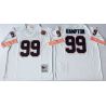 Cheap Dan Hampton Bears Jersey #99 White Throwback with Bear Patch From China