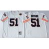 Cheap Dick Butkus Bears Jersey #51 White Throwback with bear patch From China