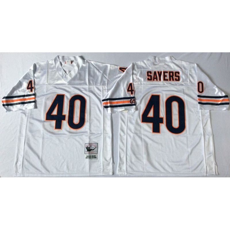 Cheap Gale Sayers Bears Jersey #40 White Throwback From China
