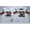 Cheap Jim Brown Browns Jersey #32 White Throwback Short sleeves From China