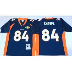 Cheap Shannon Sharpe Broncos Jersey #84 Blue From China Throwback