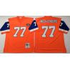 Cheap Karl Mecklenburg Broncos Jersey #77 Orange Throwback From China