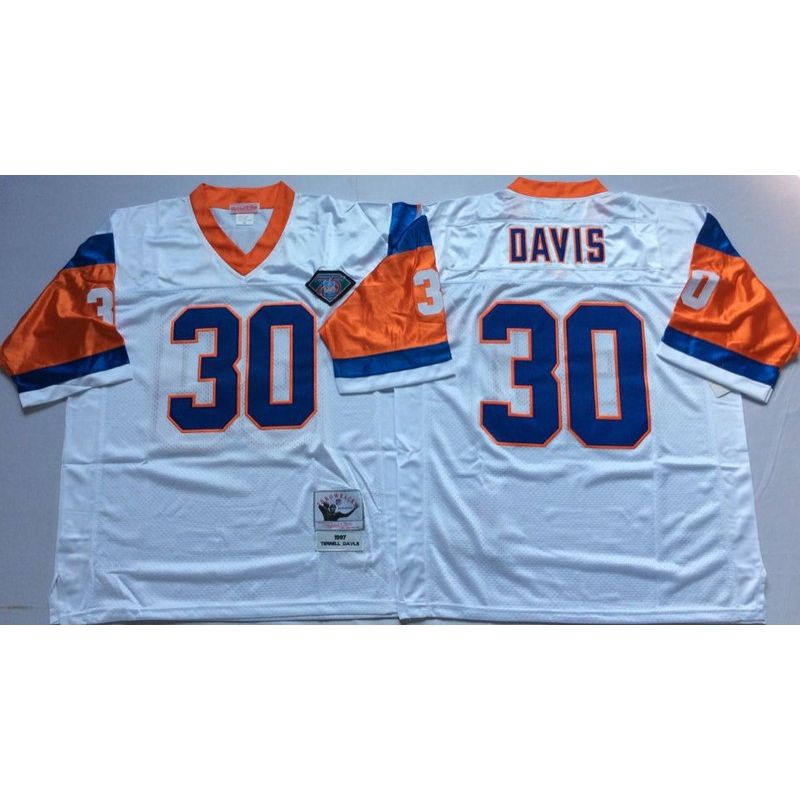 Cheap Terrell Davis Broncos Jersey #30 White Throwback From China Cheap Terrell Davis Broncos Jersey #30 White Throwback From China