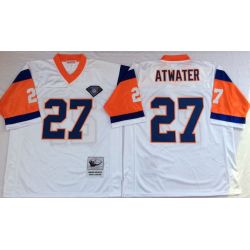 Cheap Steve Atwater Broncos Jersey #27 White Throwback From China