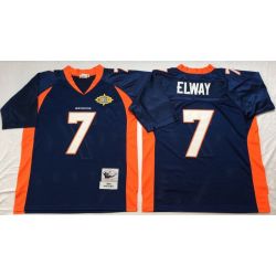 Cheap John Elway Broncos Jersey #7 Navy Throwback From China