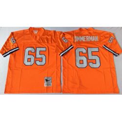 Cheap Gary Zimmerman Broncos Jersey #65 Orange From China Throwback