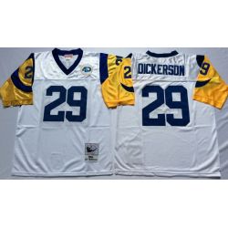 Cheap Eric Dickerson Rams Jersey #29 White 1985 Throwback From China