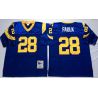 Cheap Marshall Faulk Rams Jersey #28 Blue 1999 throwback From China Throwback