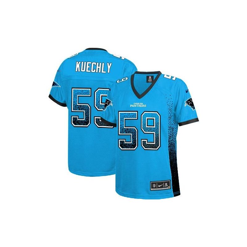 Cheap Luke Kuechly Panthers Women Jersey From China Blue Drift Fashion I #59