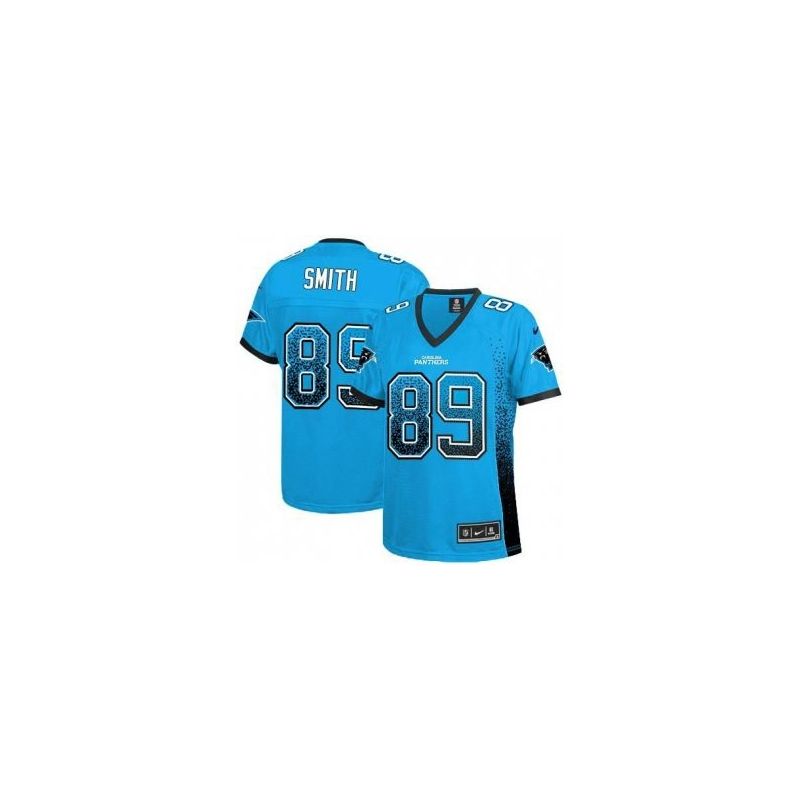 Cheap Steve Smith Panthers Women Jersey From China Blue Drift Fashion I #89