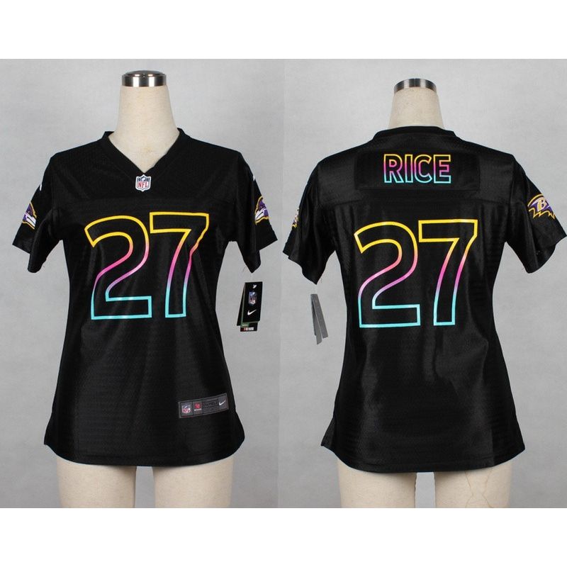 Cheap Ray Rice Ravens Women Jersey From China Black Fashion #27