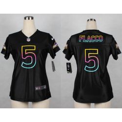 Cheap Joe Flacco Ravens Women Jersey From China Black Fashion #5