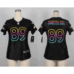 Cheap Steve Smith SR Ravens Women Jersey From China Black Fashion #89