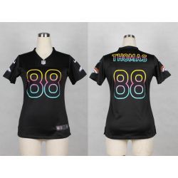 Cheap Demaryius Thomas Broncos Women Jersey From China Black Fashion #88