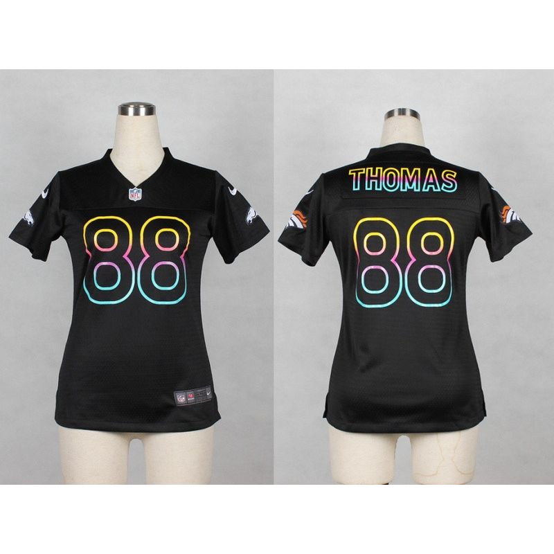 Cheap Demaryius Thomas Broncos Women Jersey From China Black Fashion #88