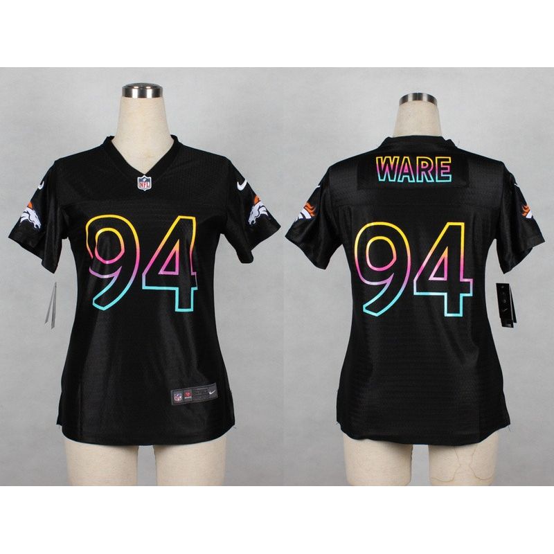 Cheap DeMarcus Ware Broncos Women Jersey From China Black Fashion #94