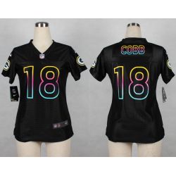 Cheap Randall Cobb Packers Women Jersey From China Black Fashion #18