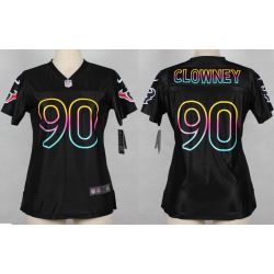 Cheap Jadeveon Clowney Texans Women Jersey From China Black Fashion #90
