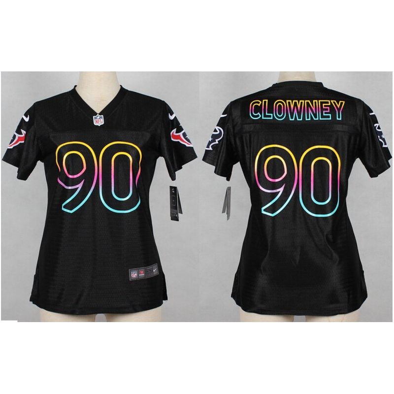 Cheap Jadeveon Clowney Texans Women Jersey From China Black Fashion #90