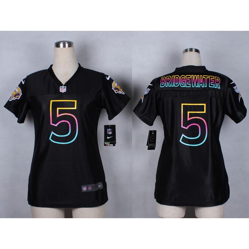 Cheap Teddy Bridgewater Vikings Women Jersey From China Black Fashion #5