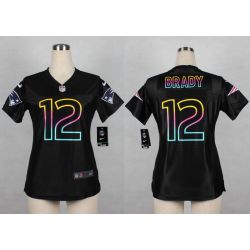 Cheap Tom Brady Patriots Women Jersey From China Black Fashion #12