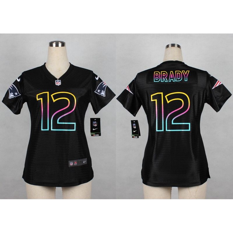Cheap Tom Brady Patriots Women Jersey From China Black Fashion #12