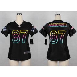 Cheap Rob Gronkowski Patriots Women Jersey From China Black Fashion #87
